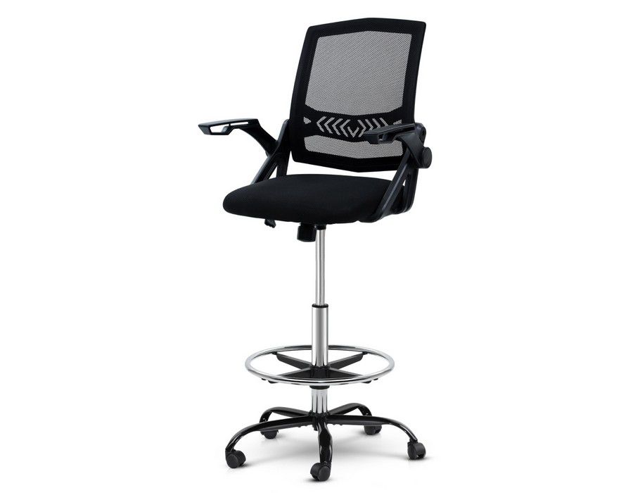 Office Chair Computer Seating Mid-back Mesh Black