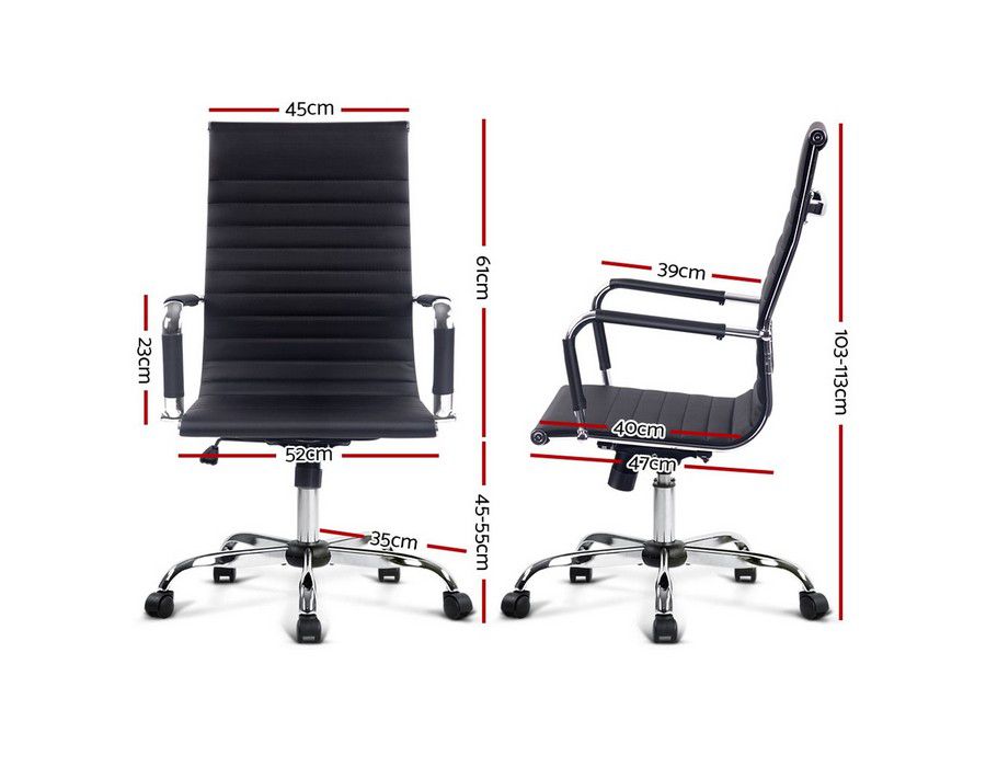 Office Chair Computer Seating High-back Black - Image 5