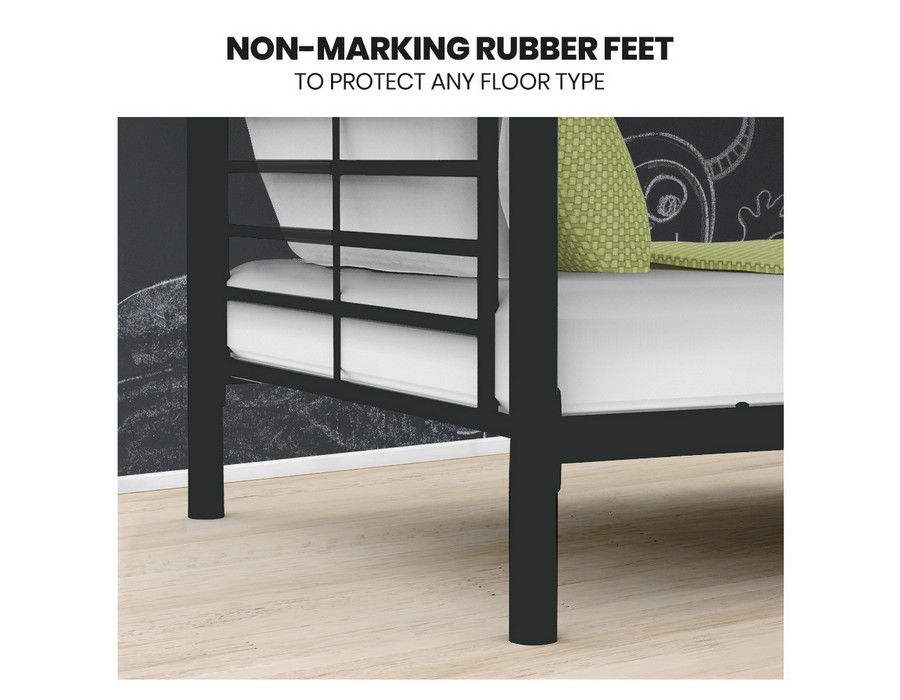 Bed Base 2-in-1 Single Bunk Metal Frame Grey - Image 5