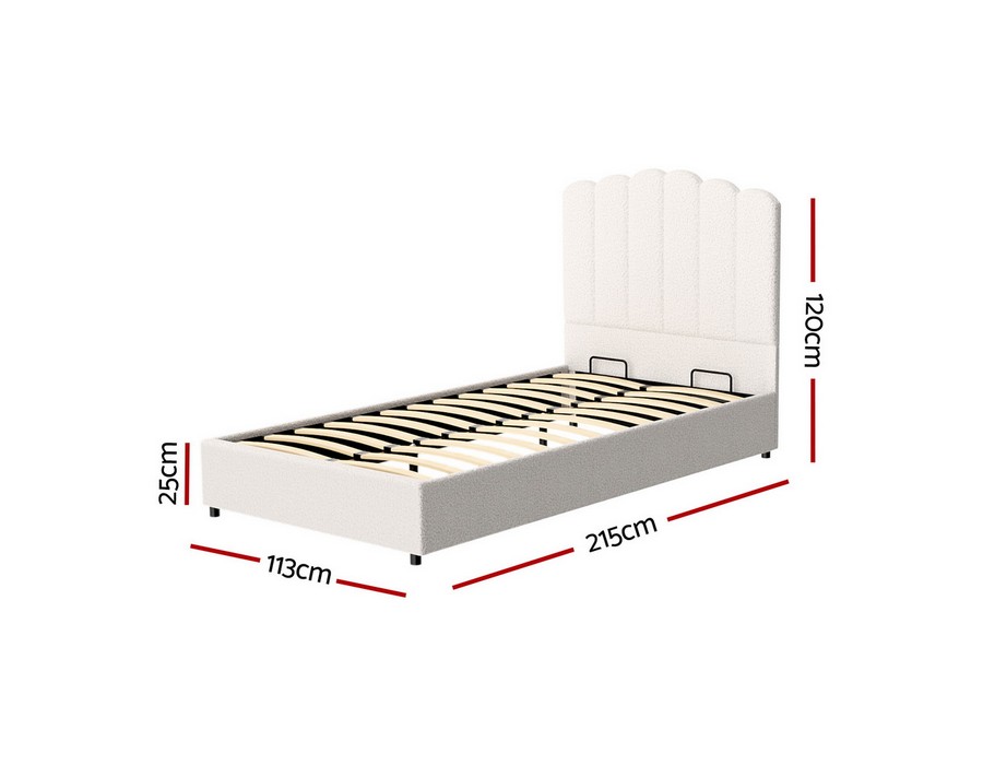 Bed Base (King Single Size) White - Image 2